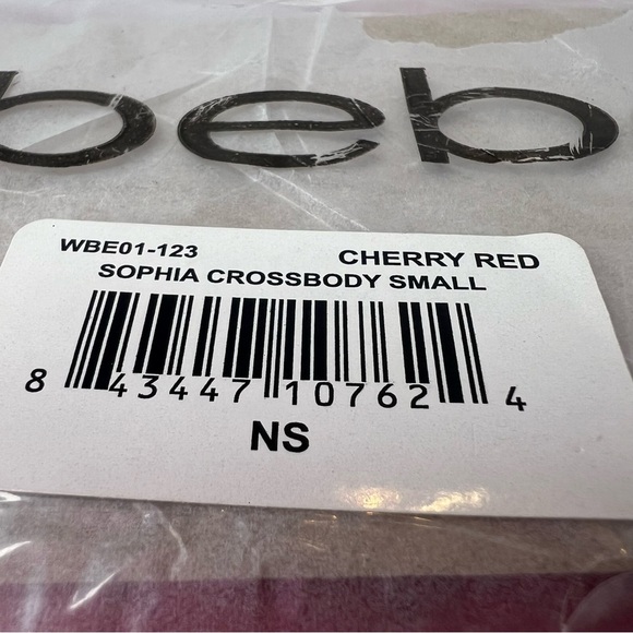 Bebe Sophia Quilted Small Cherry Red Crossbody Bag | NEW/NWT!!♥️♥️ - Picture 16 of 16